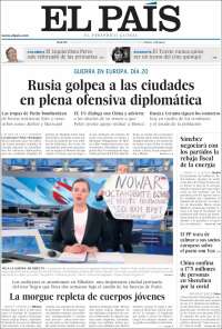 Portada de El País (España)