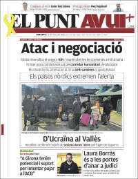 Portada de El Punt Avui (España)