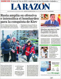 Portada de La Razón (España)