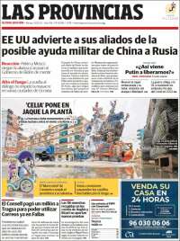 Portada de Las Provincias (España)