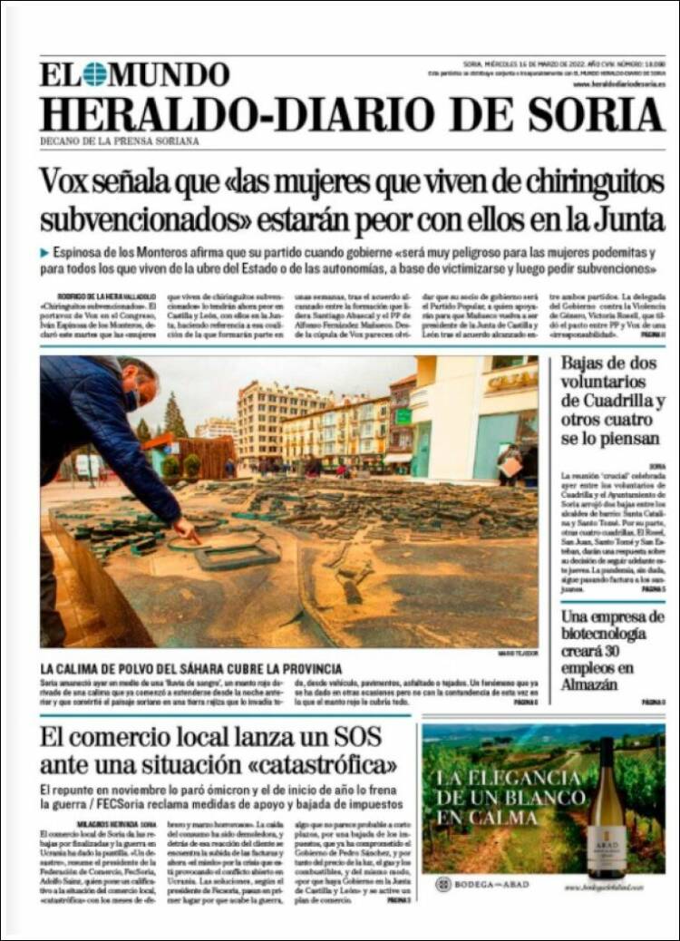 Portada de Diario de Soria (Espa&ntilde;a)