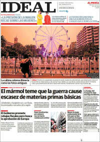 Portada de Ideal Almeria (España)