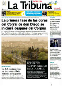 Portada de La Tribuna de Toledo (España)