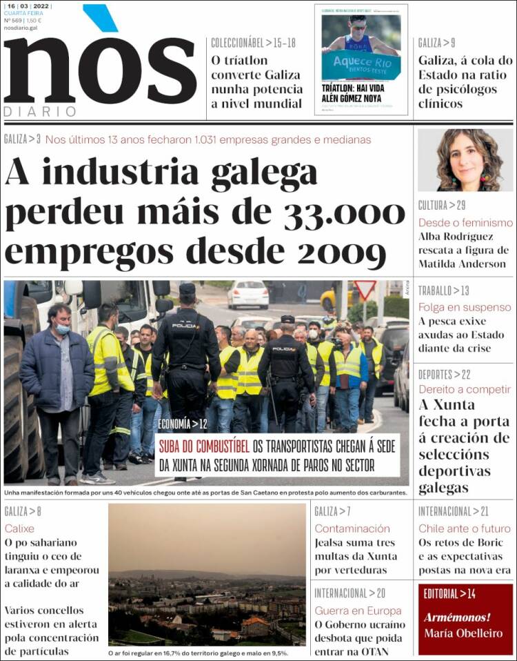Portada de Nòs Diario (Espa&ntilde;a)