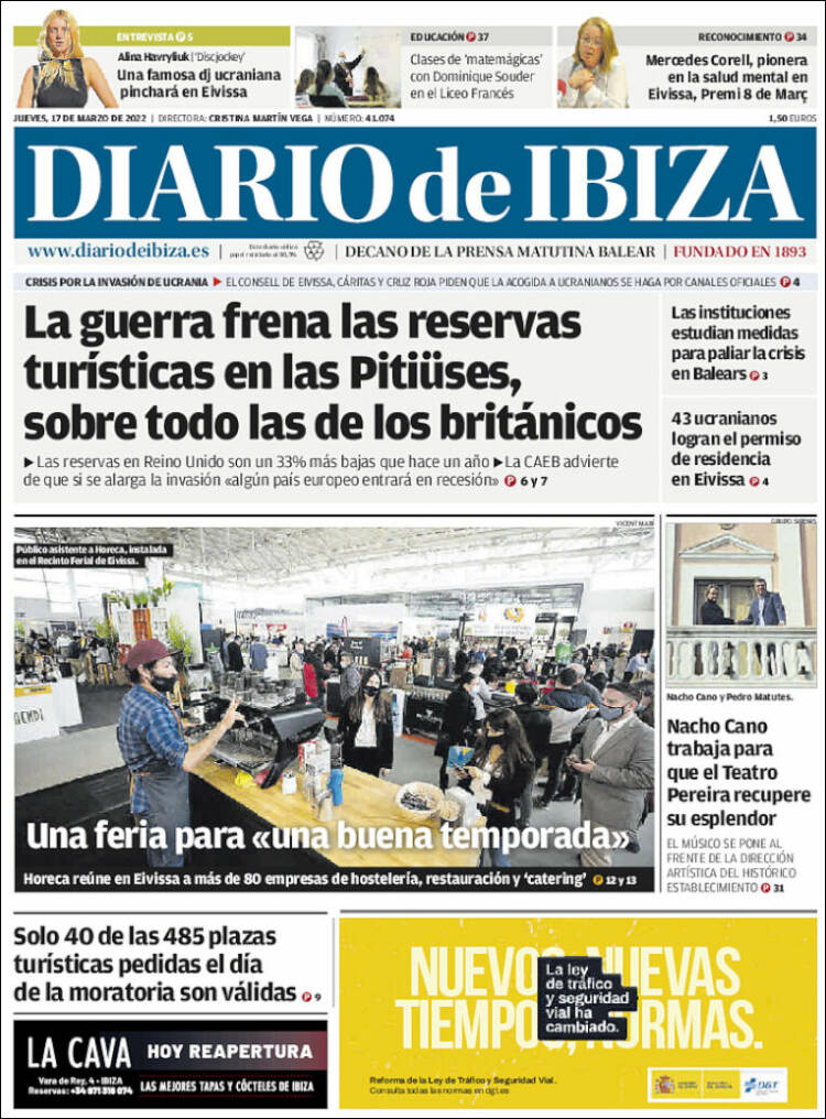 Portada de Diario de Ibiza (España)