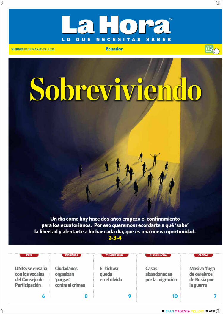 Portada de La Hora - Ecuador (Ecuador)