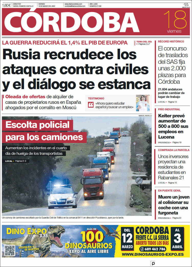 Portada de Diario de Córdoba (España)