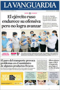 Portada de La Vanguardia (España)