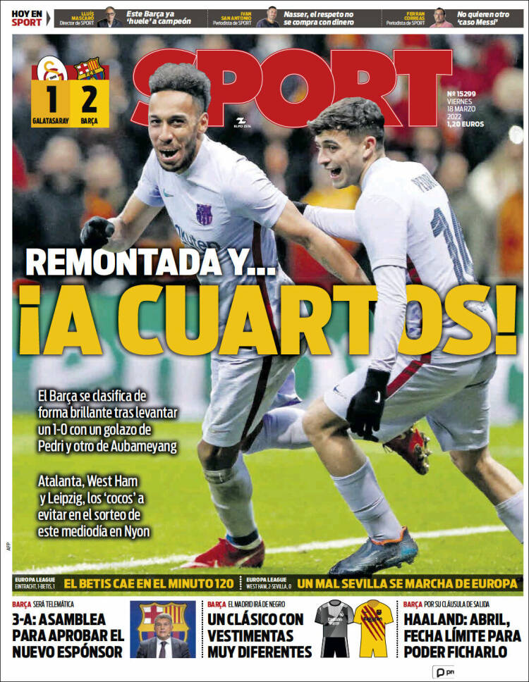 Portada de Sport (España)