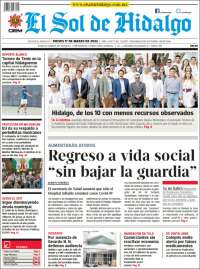 Portada de El Sol de Hidalgo (Mexique)