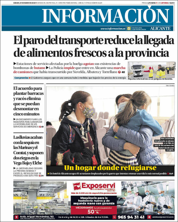 Portada de Diario Información (Espa&ntilde;a)