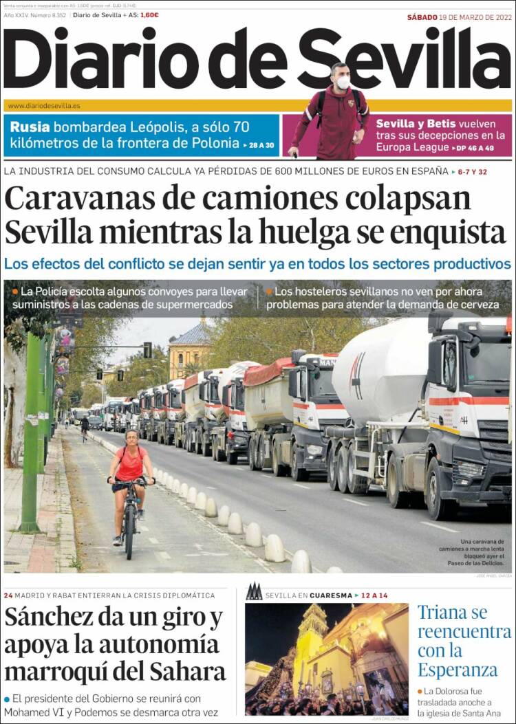 Portada de Diario de Sevilla (Espa&ntilde;a)
