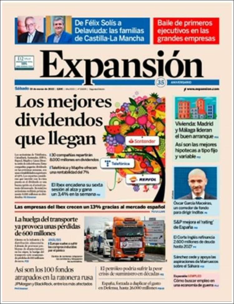 Portada de Expansión (Espa&ntilde;a)