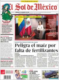 Portada de El Sol de México (M&eacute;xico)