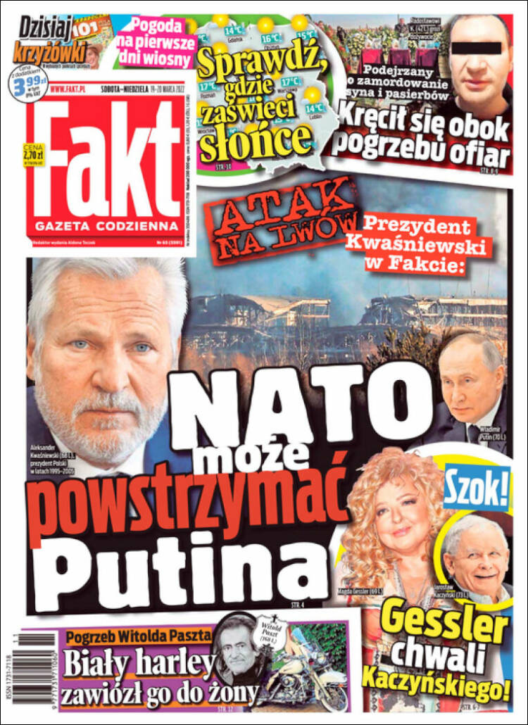 Portada de Fakt (Polonia)