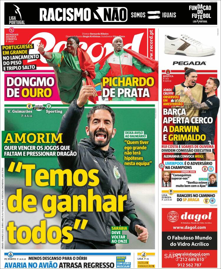 Portada de Record (Portugal)