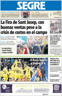 Portada de Segre  (Espa&ntilde;a)