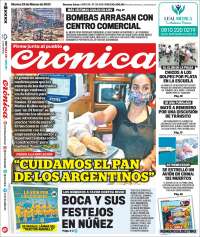 Portada de Crónica (Argentina)