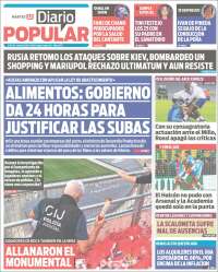 Portada de Diario Popular (Argentina)