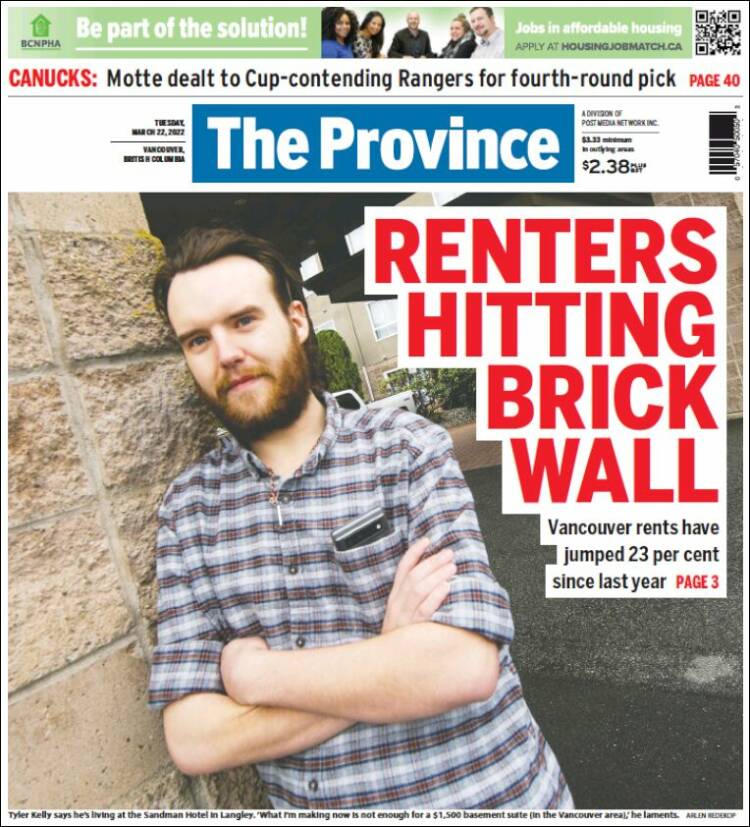 Portada de The Province (Canada)