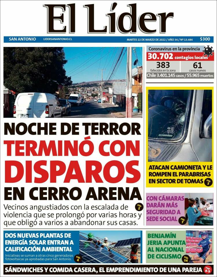 Portada de Lider de San Antonio (Chile)