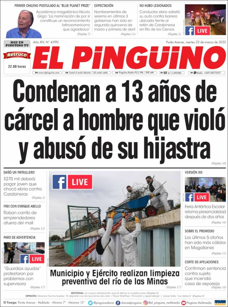Portada de El Pingüino (Chile)