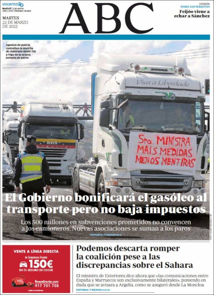 Portada de ABC (España)