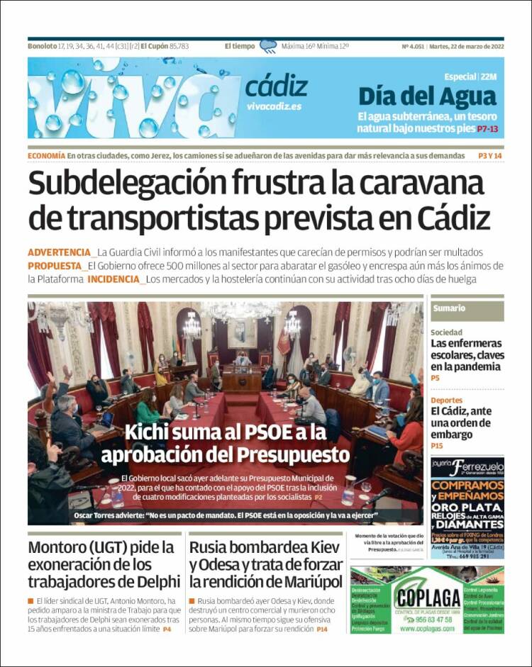 Portada de Información - Cadiz (España)