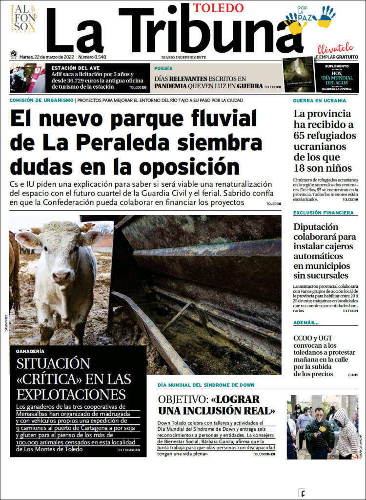 Portada de La Tribuna de Toledo (España)