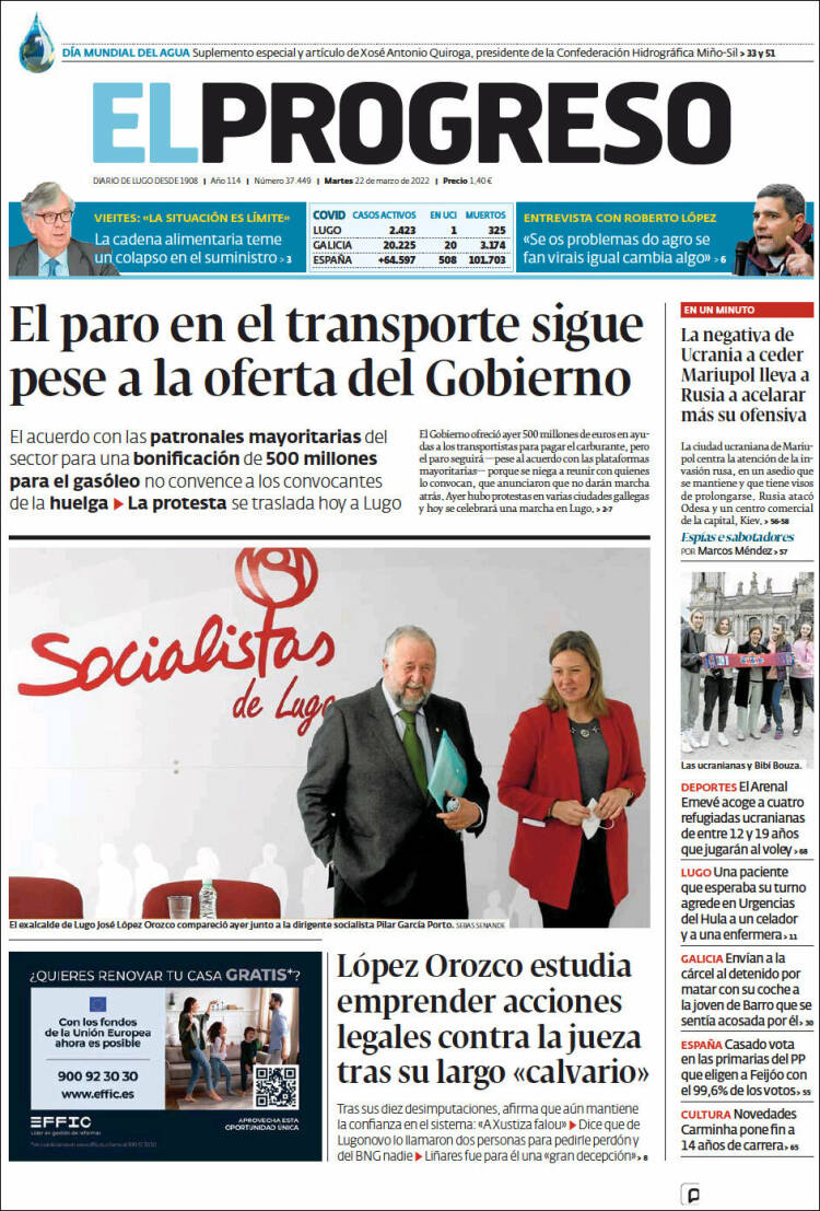 Portada de El Progreso (España)