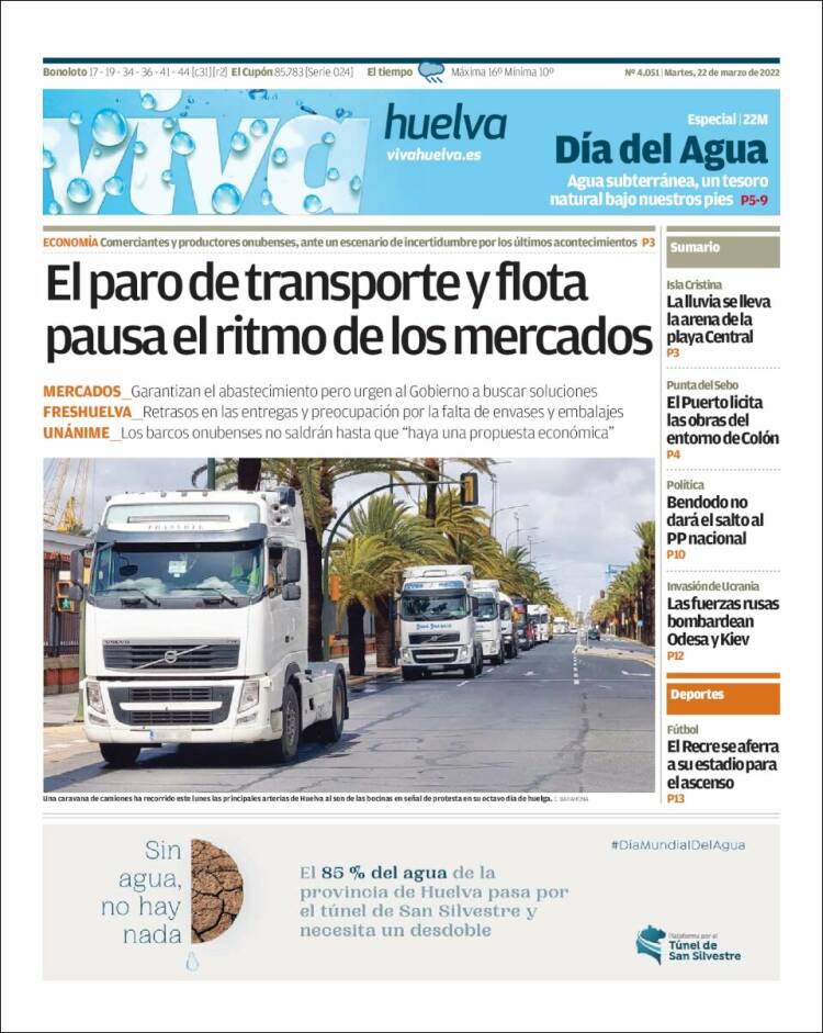 Portada de Viva Huelva (España)