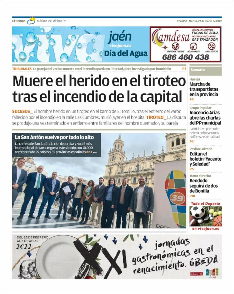 Portada de Viva Jaén (España)