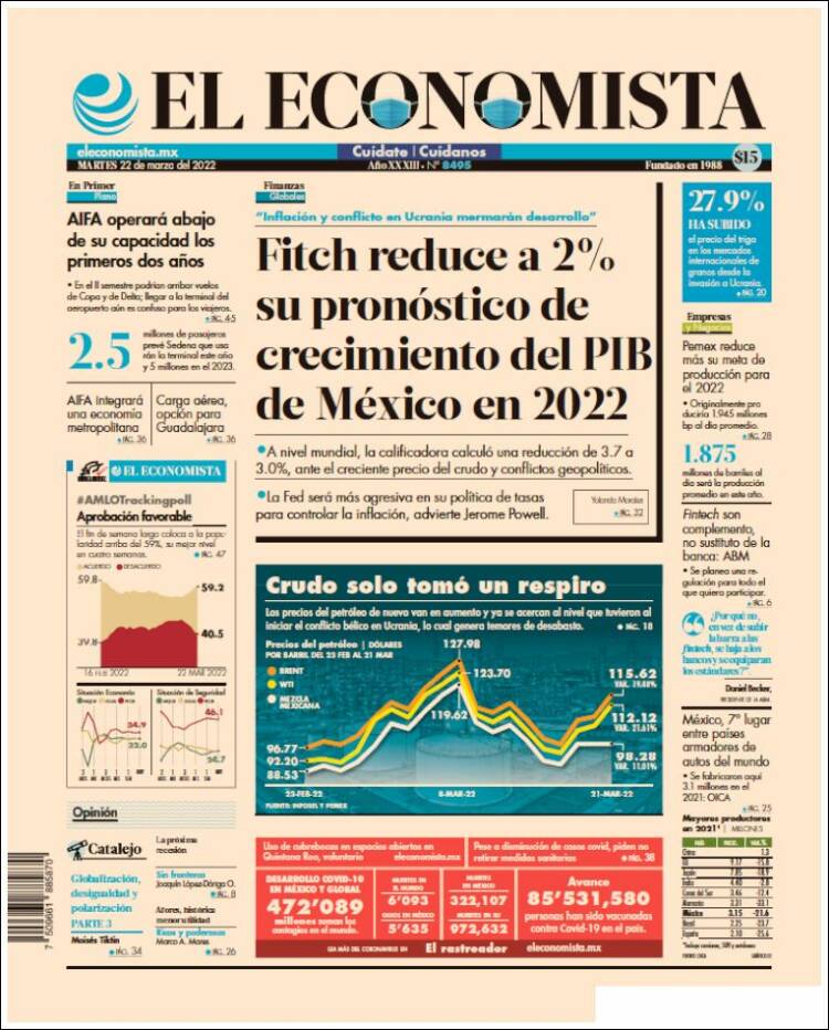 Portada de El Economista (M&eacute;xico)