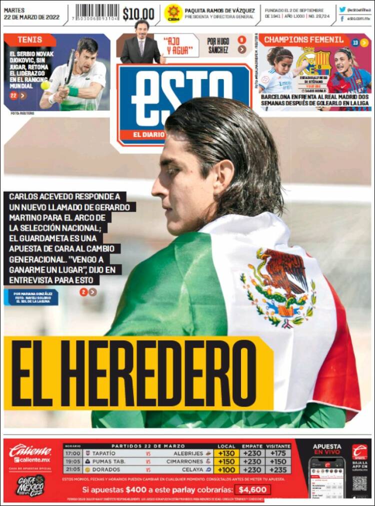 Portada de Esto (M&eacute;xico)