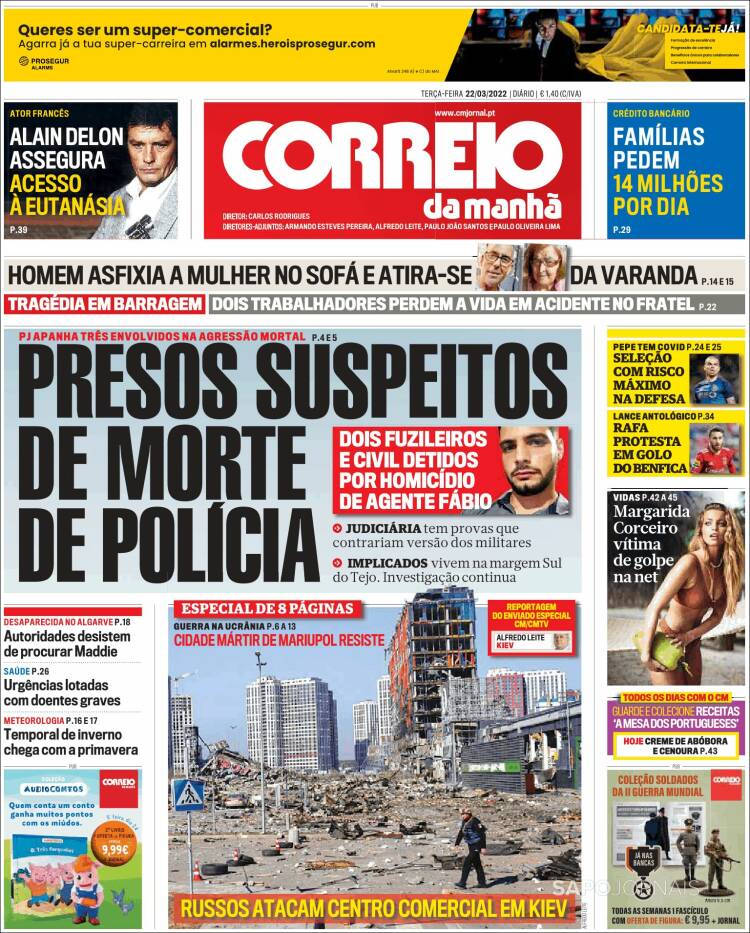 Portada de Correio da Manhã (Portugal)