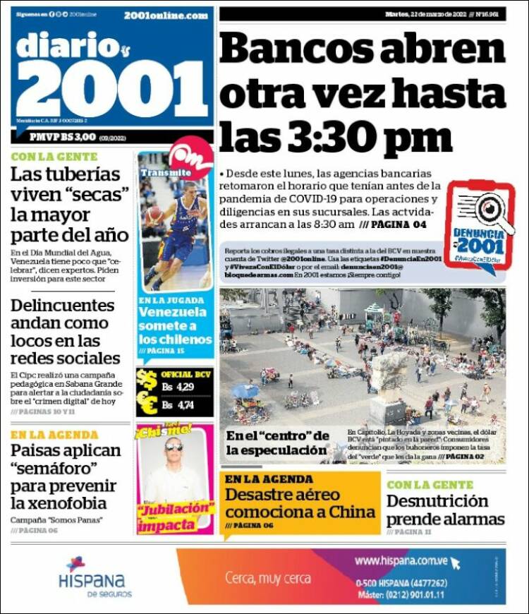 Portada de 2001 - Dosmiluno (Venezuela)