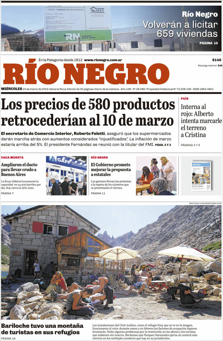 Portada de Rio Negro (Argentina)