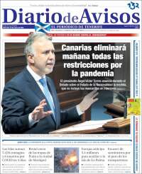 Portada de Diarios de Avisos (España)