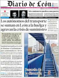 Portada de Diario de León (España)