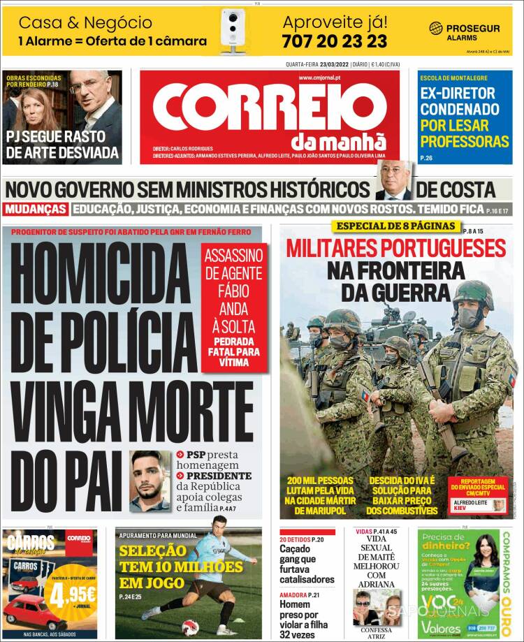 Portada de Correio da Manhã (Portugal)