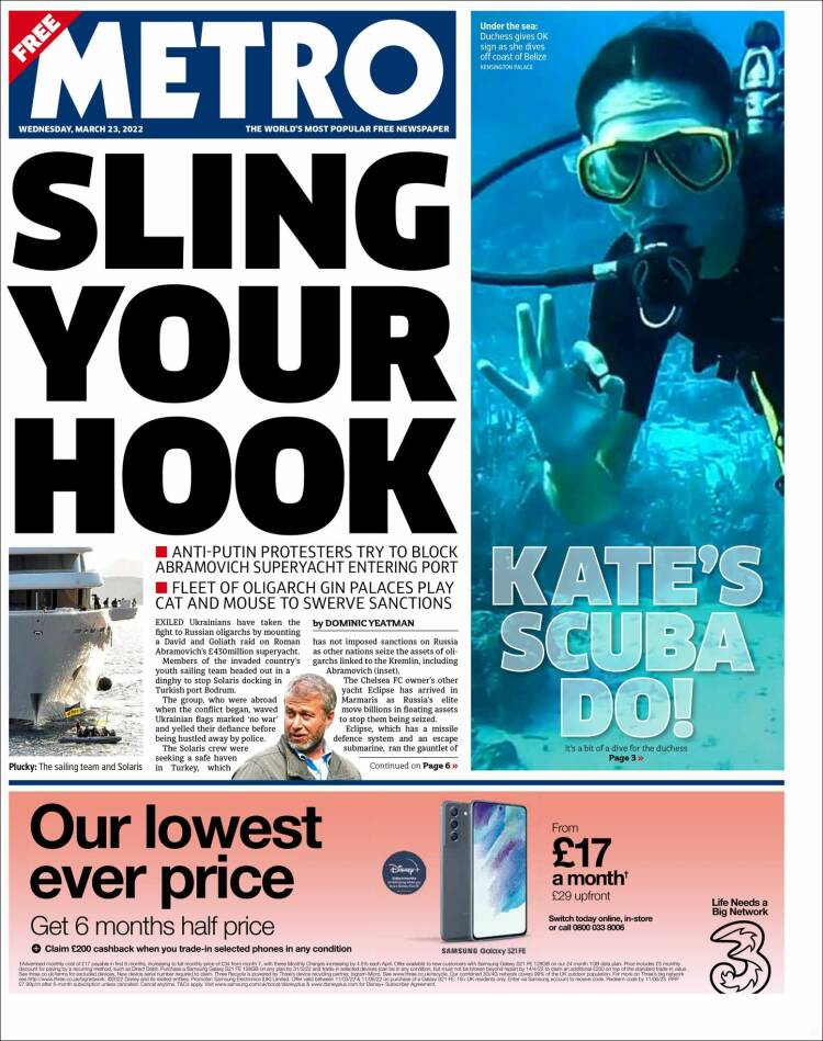 Portada de Metro (United Kingdom)