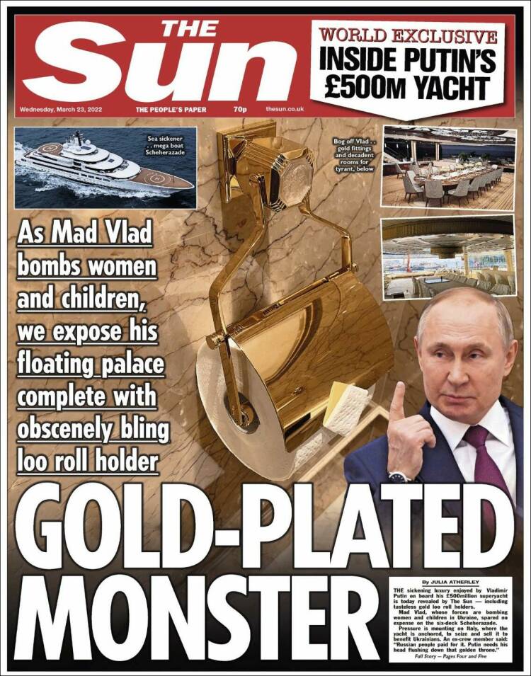 Portada de The Sun (United Kingdom)