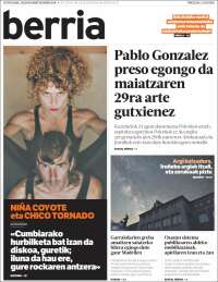 Portada de Berria (España)