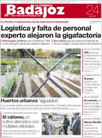 Portada de La Crónica de Badajoz (Spain)