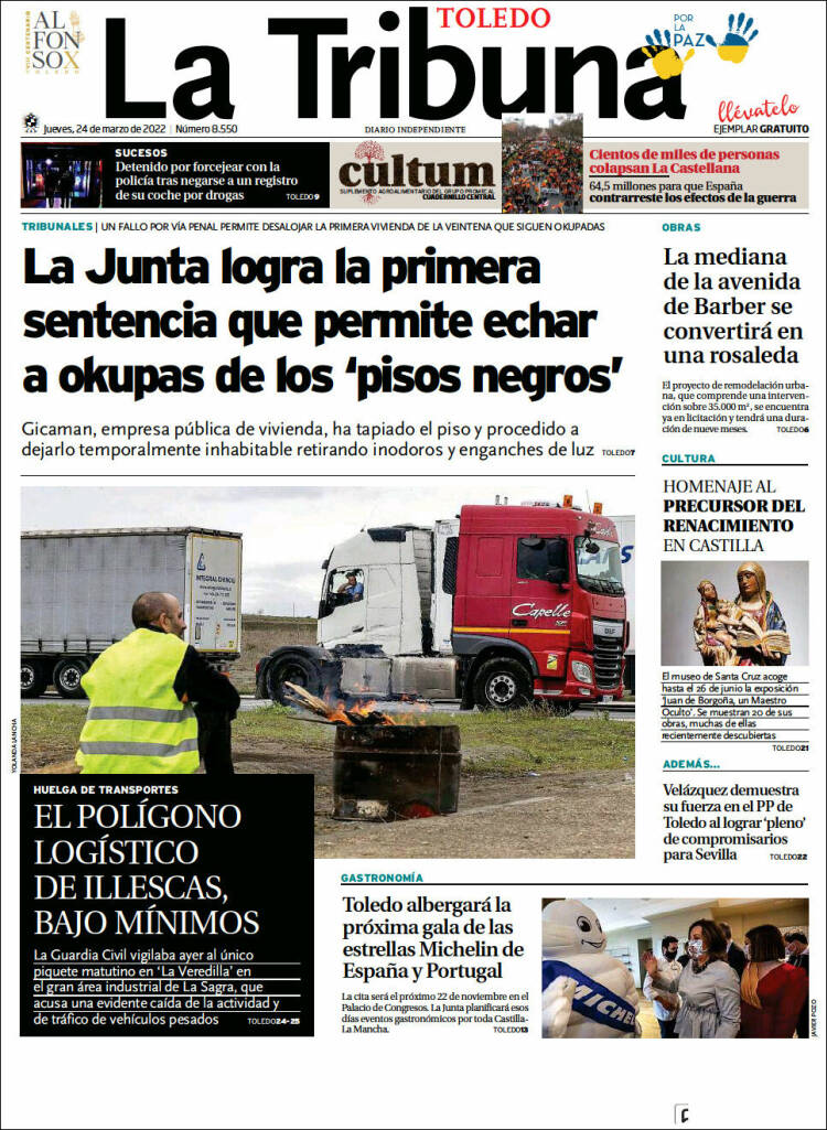 Portada de La Tribuna de Toledo (Spain)