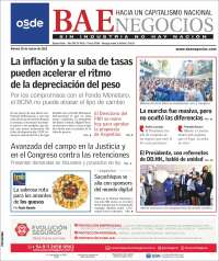 Portada de Buenos Aires Económico (Argentina)