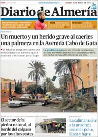 Portada de Diario de Almería (España)