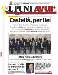 Portada de El Punt Avui (España)