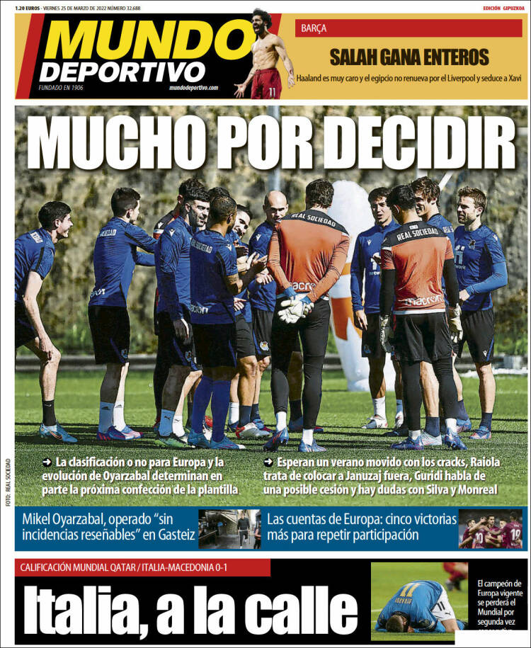 Portada de Mundo Deportivo Gipuzkoa (Espa&ntilde;a)