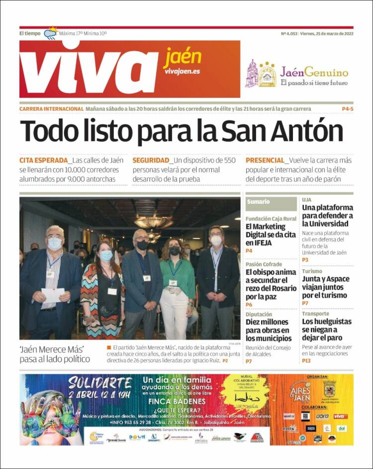 Portada de Viva Jaén (España)